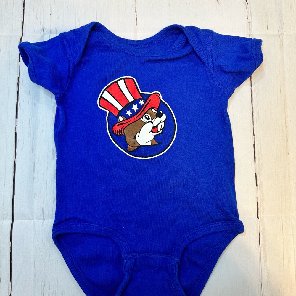 12 month bucees onsie